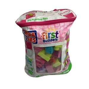 Mega Bloks First Builders Big Building Bag – 80 Pieces
